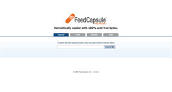 Desktop Screenshot of feedcapsule.com